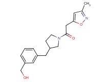 [3-({1-[(3-methylisoxazol-5-yl)acetyl]pyrrolidin-3-yl}methyl)phenyl]methanol