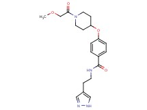 4-{[1-(methoxyacetyl)-4-piperidinyl]oxy}-N-[2-(1H-pyrazol-4-yl)ethyl]benzamide