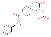 (3-oxo-9-{[(1R*,2R*)-2-phenylcyclopropyl]carbonyl}-2,9-diazaspiro[5.5]undec-2-yl)acetic acid