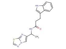 N-(1-imidazo[2,1-b][1,3,4]thiadiazol-6-ylethyl)-3-(1H-indol-3-yl)propanamide