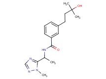 3-(3-hydroxy-3-methylbutyl)-N-[1-(1-methyl-1H-1,2,4-triazol-5-yl)ethyl]benzamide