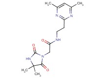 2-(4,4-dimethyl-2,5-dioxoimidazolidin-1-yl)-N-[2-(4,6-dimethylpyrimidin-2-yl)ethyl]acetamide