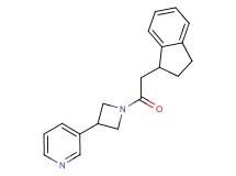 3-[1-(2,3-dihydro-1H-inden-1-ylacetyl)-3-azetidinyl]pyridine