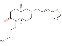 (4aR*,8aS*)-1-butyl-6-[(2E)-3-(2-furyl)-2-propen-1-yl]octahydro-1,6-naphthyridin-2(1H)-one