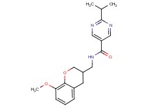 2-isopropyl-N-[(8-methoxy-3,4-dihydro-2H-chromen-3-yl)methyl]pyrimidine-5-carboxamide
