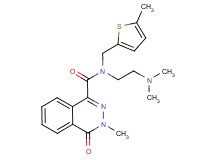 N-[2-(dimethylamino)ethyl]-3-methyl-N-[(5-methyl-2-thienyl)methyl]-4-oxo-3,4-dihydrophthalazine-1-carboxamide