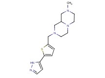 2-methyl-8-{[5-(1H-pyrazol-5-yl)-2-thienyl]methyl}octahydro-2H-pyrazino[1,2-a]pyrazine