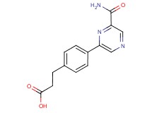 3-{4-[6-(aminocarbonyl)pyrazin-2-yl]phenyl}propanoic acid