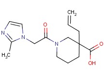 3-allyl-1-[(2-methyl-1H-imidazol-1-yl)acetyl]-3-piperidinecarboxylic acid