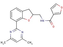 N-{[7-(4,6-dimethyl-2-pyrimidinyl)-2,3-dihydro-1-benzofuran-2-yl]methyl}-3-furamide