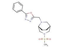 (1R*,5R*)-3-(methylsulfonyl)-6-[(5-phenyl-1,3,4-oxadiazol-2-yl)methyl]-3,6-diazabicyclo[3.2.2]nonane