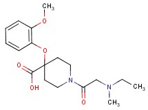 1-(N-ethyl-N-methylglycyl)-4-(2-methoxyphenoxy)-4-piperidinecarboxylic acid