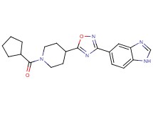 5-{5-[1-(cyclopentylcarbonyl)-4-piperidinyl]-1,2,4-oxadiazol-3-yl}-1H-benzimidazole