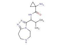 1-amino-N-[2-methyl-1-(6,7,8,9-tetrahydro-5H-[1,2,4]triazolo[4,3-d][1,4]diazepin-3-yl)propyl]cyclopropanecarboxamide