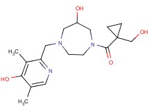 1-[(4-hydroxy-3,5-dimethyl-2-pyridinyl)methyl]-4-{[1-(hydroxymethyl)cyclopropyl]carbonyl}-1,4-diazepan-6-ol