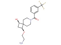 rel-(1R,3S)-3-(2-aminoethoxy)-7-[3-(trifluoromethyl)benzoyl]-7-azaspiro[3.5]nonan-1-ol hydrochloride