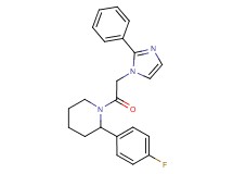 2-(4-fluorophenyl)-1-[(2-phenyl-1H-imidazol-1-yl)acetyl]piperidine