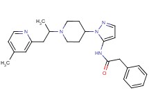 N-(1-{1-[1-methyl-2-(4-methyl-2-pyridinyl)ethyl]-4-piperidinyl}-1H-pyrazol-5-yl)-2-phenylacetamide
