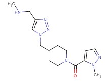 N-methyl-1-[1-({1-[(1-methyl-1H-pyrazol-5-yl)carbonyl]-4-piperidinyl}methyl)-1H-1,2,3-triazol-4-yl]methanamine