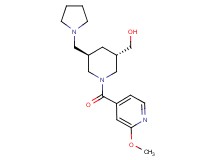 [(3S*,5R*)-1-(2-methoxyisonicotinoyl)-5-(1-pyrrolidinylmethyl)-3-piperidinyl]methanol