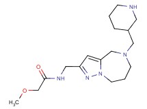 2-methoxy-N-{[5-(3-piperidinylmethyl)-5,6,7,8-tetrahydro-4H-pyrazolo[1,5-a][1,4]diazepin-2-yl]methyl}acetamide dihydrochloride
