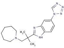 2-(2-azepan-1-yl-1,1-dimethylethyl)-5-(1H-tetrazol-1-yl)-1H-benzimidazole