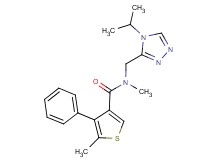 N-[(4-isopropyl-4H-1,2,4-triazol-3-yl)methyl]-N,5-dimethyl-4-phenyl-3-thiophenecarboxamide