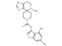 1'-[(4,6-dimethyl-1-benzofuran-3-yl)acetyl]-5-methyl-1,5,6,7-tetrahydrospiro[imidazo[4,5-c]pyridine-4,4'-piperidine]