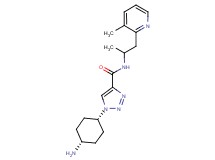 1-(cis-4-aminocyclohexyl)-N-[1-methyl-2-(3-methylpyridin-2-yl)ethyl]-1H-1,2,3-triazole-4-carboxamide