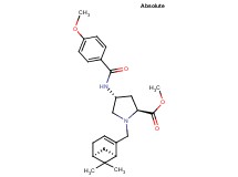 methyl (4R)-1-{[(1R,5S)-6,6-dimethylbicyclo[3.1.1]hept-2-en-2-yl]methyl}-4-[(4-methoxybenzoyl)amino]-L-prolinate