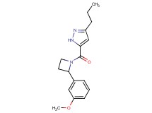 5-{[2-(3-methoxyphenyl)-1-azetidinyl]carbonyl}-3-propyl-1H-pyrazole