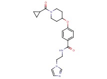 4-{[1-(cyclopropylcarbonyl)-4-piperidinyl]oxy}-N-[2-(1H-imidazol-1-yl)ethyl]benzamide
