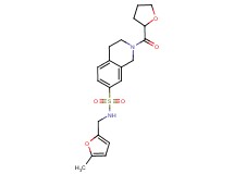 N-[(5-methyl-2-furyl)methyl]-2-(tetrahydrofuran-2-ylcarbonyl)-1,2,3,4-tetrahydroisoquinoline-7-sulfonamide