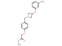 methyl (4-{[3-(3-methylphenoxy)-1-azetidinyl]methyl}phenoxy)acetate