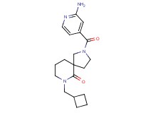 2-(2-aminoisonicotinoyl)-7-(cyclobutylmethyl)-2,7-diazaspiro[4.5]decan-6-one