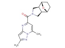 (1R*,2R*,6S*,7S*)-4-[(2,7-dimethylpyrazolo[1,5-a]pyrimidin-5-yl)carbonyl]-10-oxa-4-azatricyclo[5.2.1.0~2,6~]decane