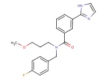 N-(4-fluorobenzyl)-3-(1H-imidazol-2-yl)-N-(3-methoxypropyl)benzamide
