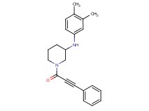 N-(3,4-dimethylphenyl)-1-(3-phenyl-2-propynoyl)-3-piperidinamine