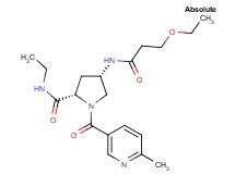 (4S)-4-[(3-ethoxypropanoyl)amino]-N-ethyl-1-[(6-methylpyridin-3-yl)carbonyl]-L-prolinamide