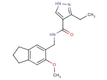 3-ethyl-N-[(6-methoxy-2,3-dihydro-1H-inden-5-yl)methyl]-1H-pyrazole-4-carboxamide