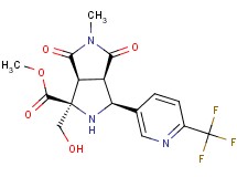 methyl (1S*,3S*,3aR*,6aS*)-1-(hydroxymethyl)-5-methyl-4,6-dioxo-3-[6-(trifluoromethyl)pyridin-3-yl]octahydropyrrolo[3,4-c]pyrrole-1-carboxylate