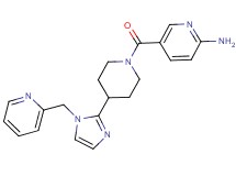 5-({4-[1-(2-pyridinylmethyl)-1H-imidazol-2-yl]-1-piperidinyl}carbonyl)-2-pyridinamine