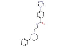 N-[2-(3-phenylpiperidin-1-yl)ethyl]-4-(4H-1,2,4-triazol-4-yl)benzamide