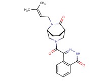 4-{[(1S*,5R*)-6-(3-methylbut-2-en-1-yl)-7-oxo-3,6-diazabicyclo[3.2.2]non-3-yl]carbonyl}phthalazin-1(2H)-one