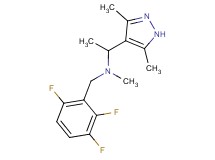 1-(3,5-dimethyl-1H-pyrazol-4-yl)-N-methyl-N-(2,3,6-trifluorobenzyl)ethanamine