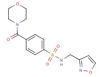 N-(3-isoxazolylmethyl)-4-(4-morpholinylcarbonyl)benzenesulfonamide