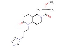 (4aS*,8aR*)-1-[3-(1H-imidazol-1-yl)propyl]-6-(2-methoxy-2-methylpropanoyl)octahydro-1,6-naphthyridin-2(1H)-one