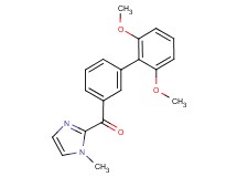 (2',6'-dimethoxybiphenyl-3-yl)(1-methyl-1H-imidazol-2-yl)methanone