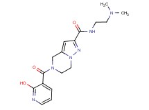 N-[2-(dimethylamino)ethyl]-5-[(2-hydroxypyridin-3-yl)carbonyl]-4,5,6,7-tetrahydropyrazolo[1,5-a]pyrazine-2-carboxamide