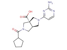 (3aS*,6aS*)-2-(2-aminopyrimidin-4-yl)-5-(cyclopentylcarbonyl)hexahydropyrrolo[3,4-c]pyrrole-3a(1H)-carboxylic acid